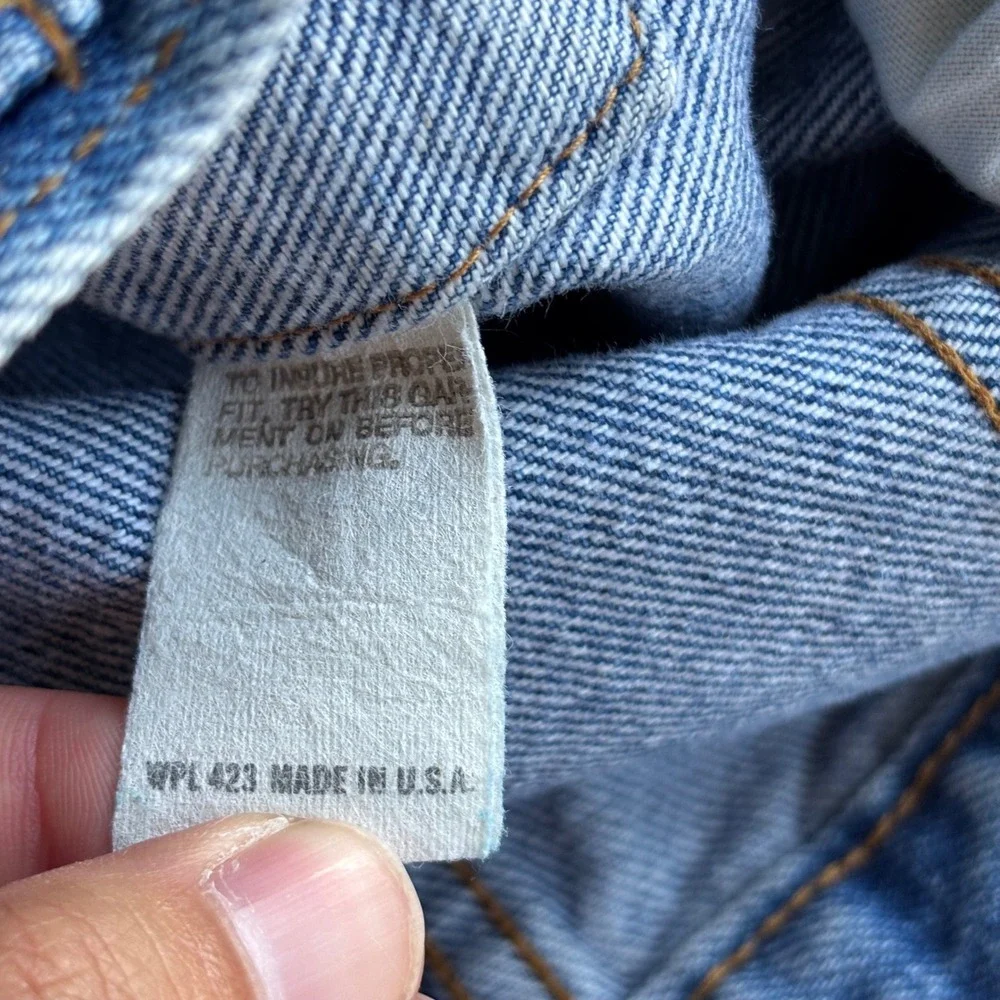 Levi's Denim Type 3 Jacket Mens 38 M Blue Trucker Made in USA Vintage 4-Pocket